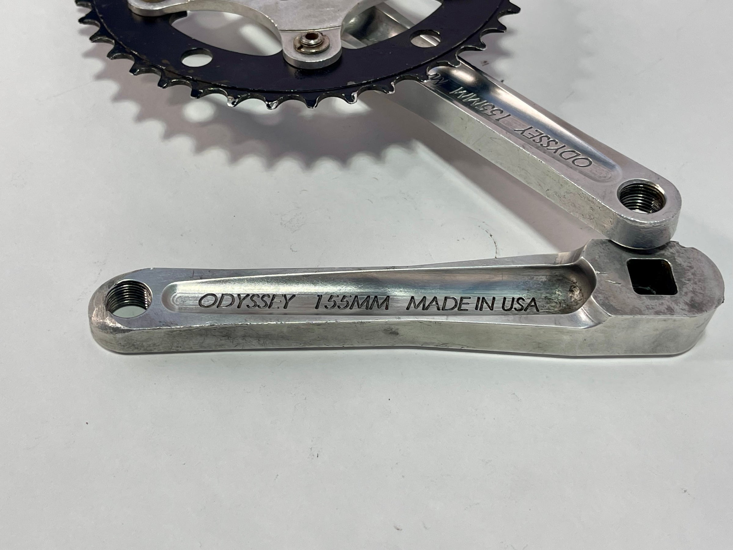 vtg Odyssey Black Widow Crank Set 2 Piece Old School BMX OG
